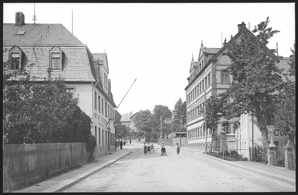 Historische Straßenszene Hartha
