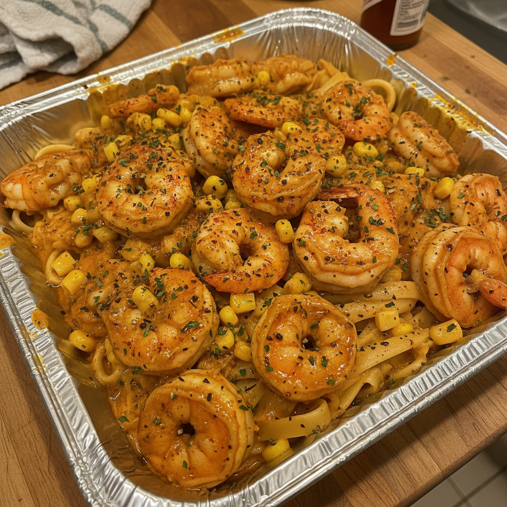 Creamy Prawns Alfredo