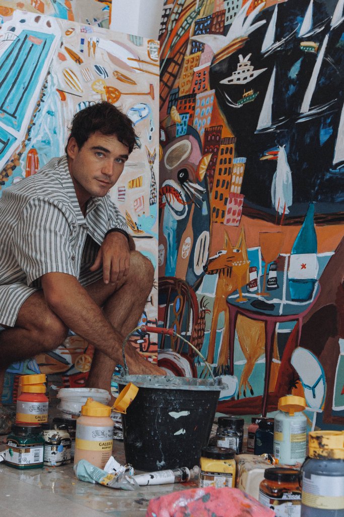 Reif Myers in the studio