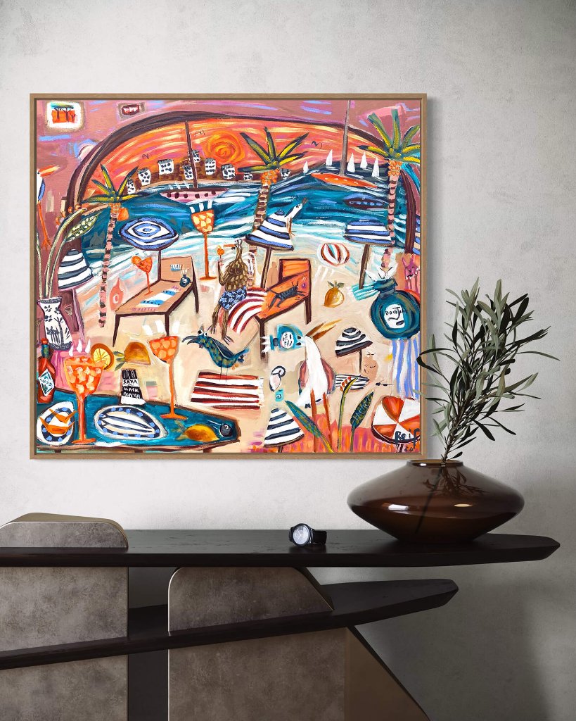 Birds and Beach Balls in Paros — in situ