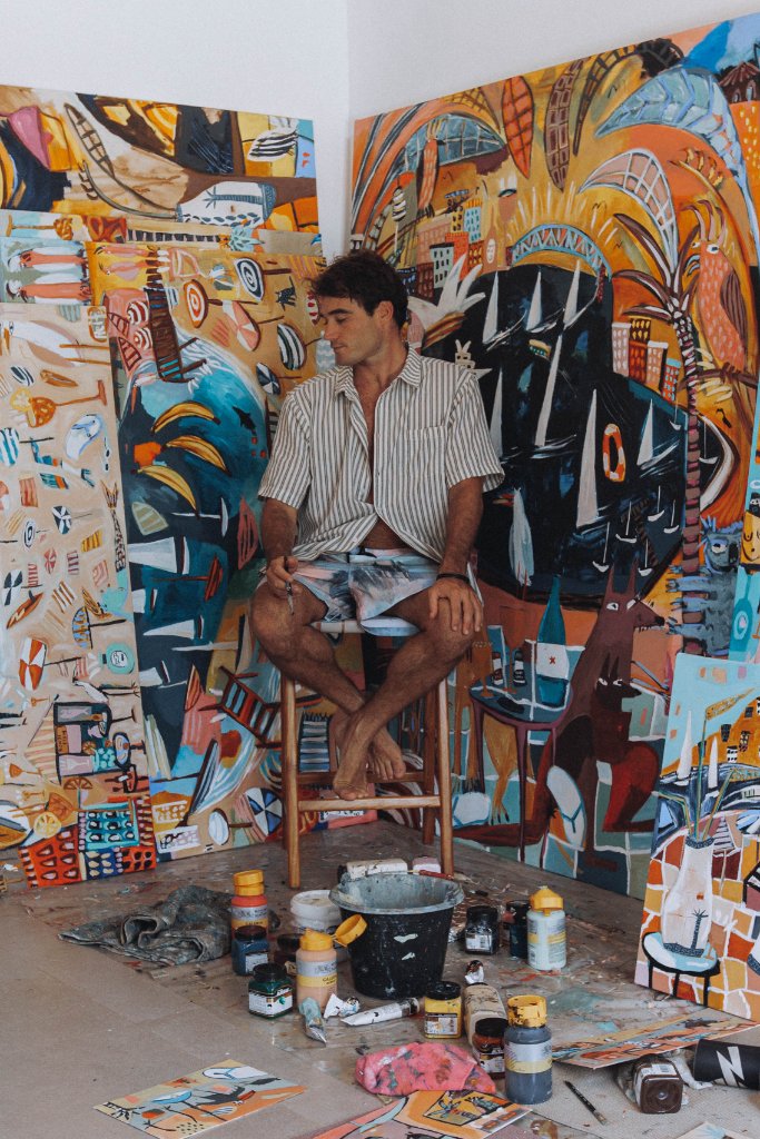 Reif Myers in the studio