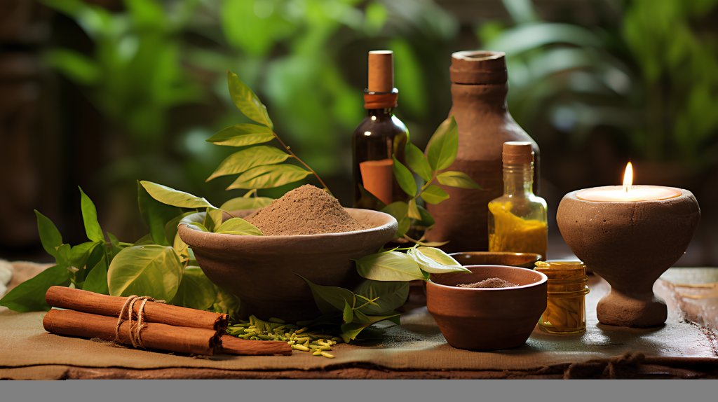 Ayurveda herbs and oils