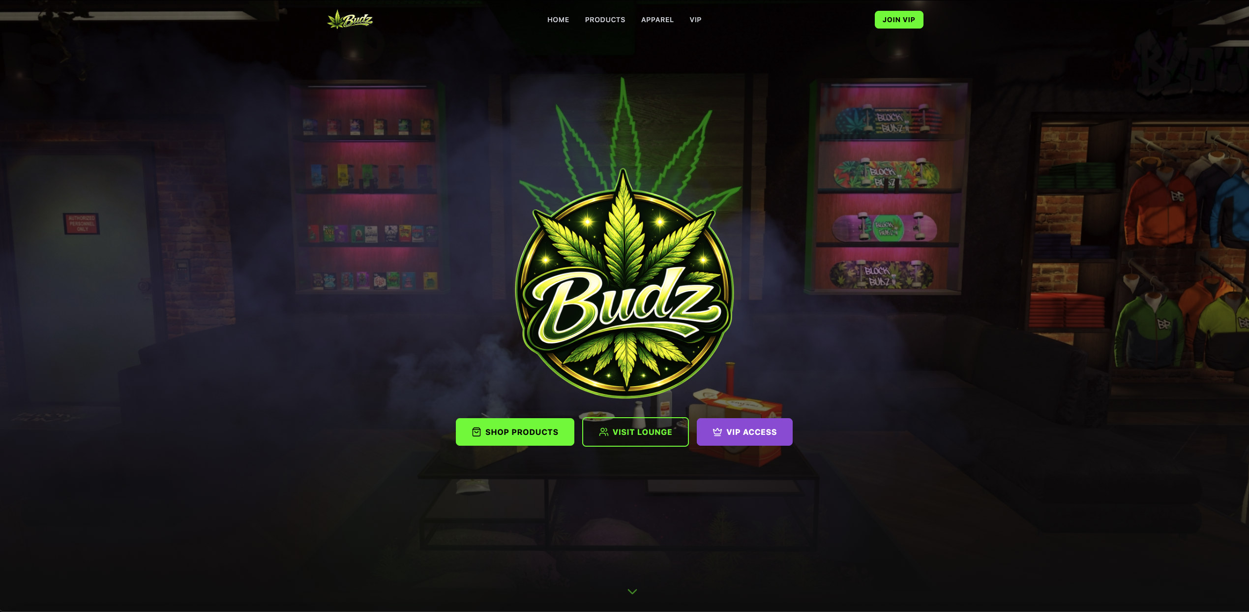 Budz Dispensary template preview