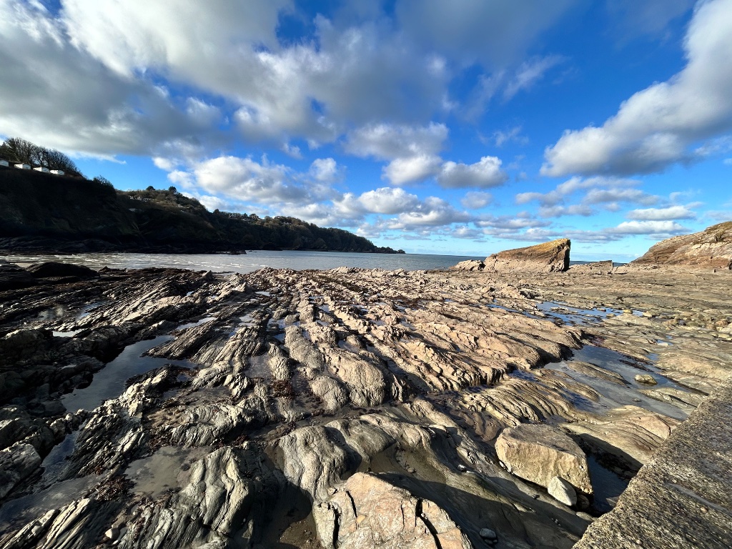 Combe Martin Beach at Low Tide