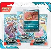Pokemon Trading Card Game TCG Scarlet & Violet Journey Together Three Booster Blister Packs (Scrafty Promo Card)
