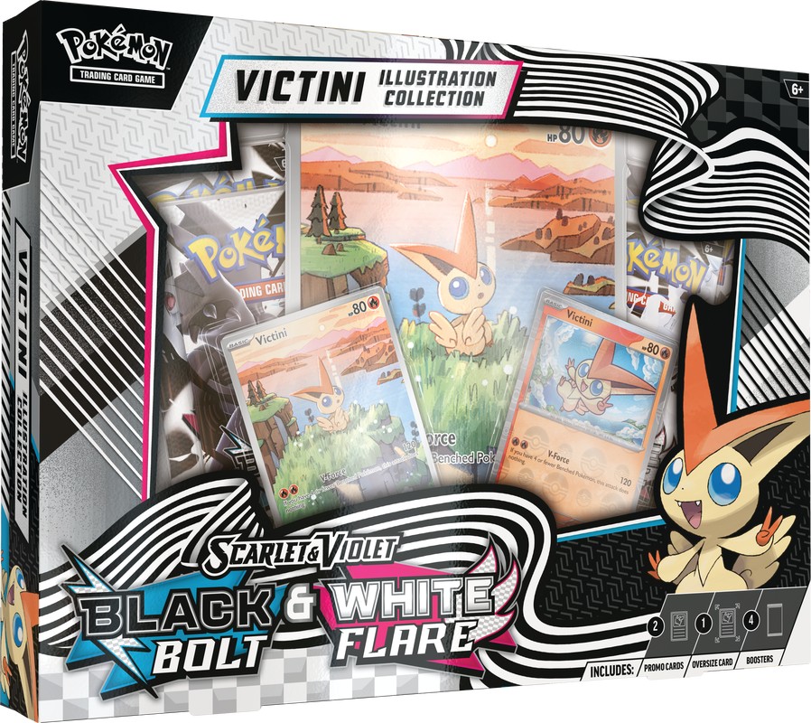 Pokemon TCG: Scarlet & Violet SV10.5 - Black Bolt & White Flare Victini Illustration Collection