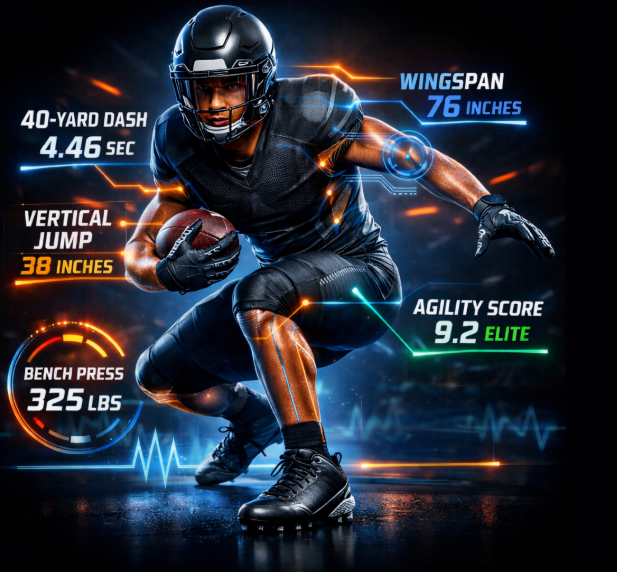 Athlete metrics visual