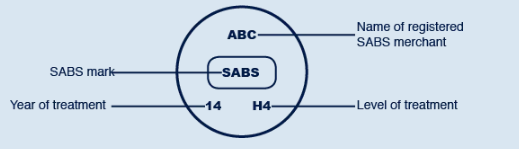 SABS H4 timber pole marker diagram
