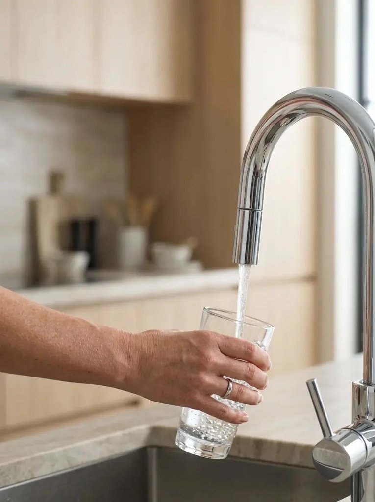 Clean water from tap
