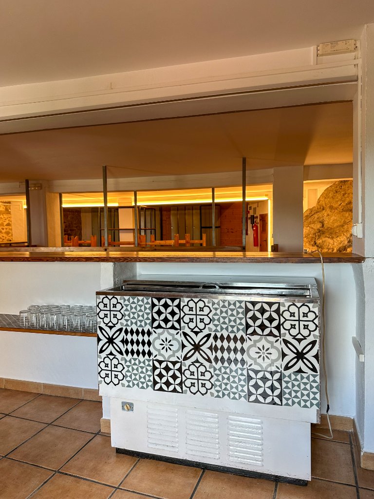 Interior del albergue
