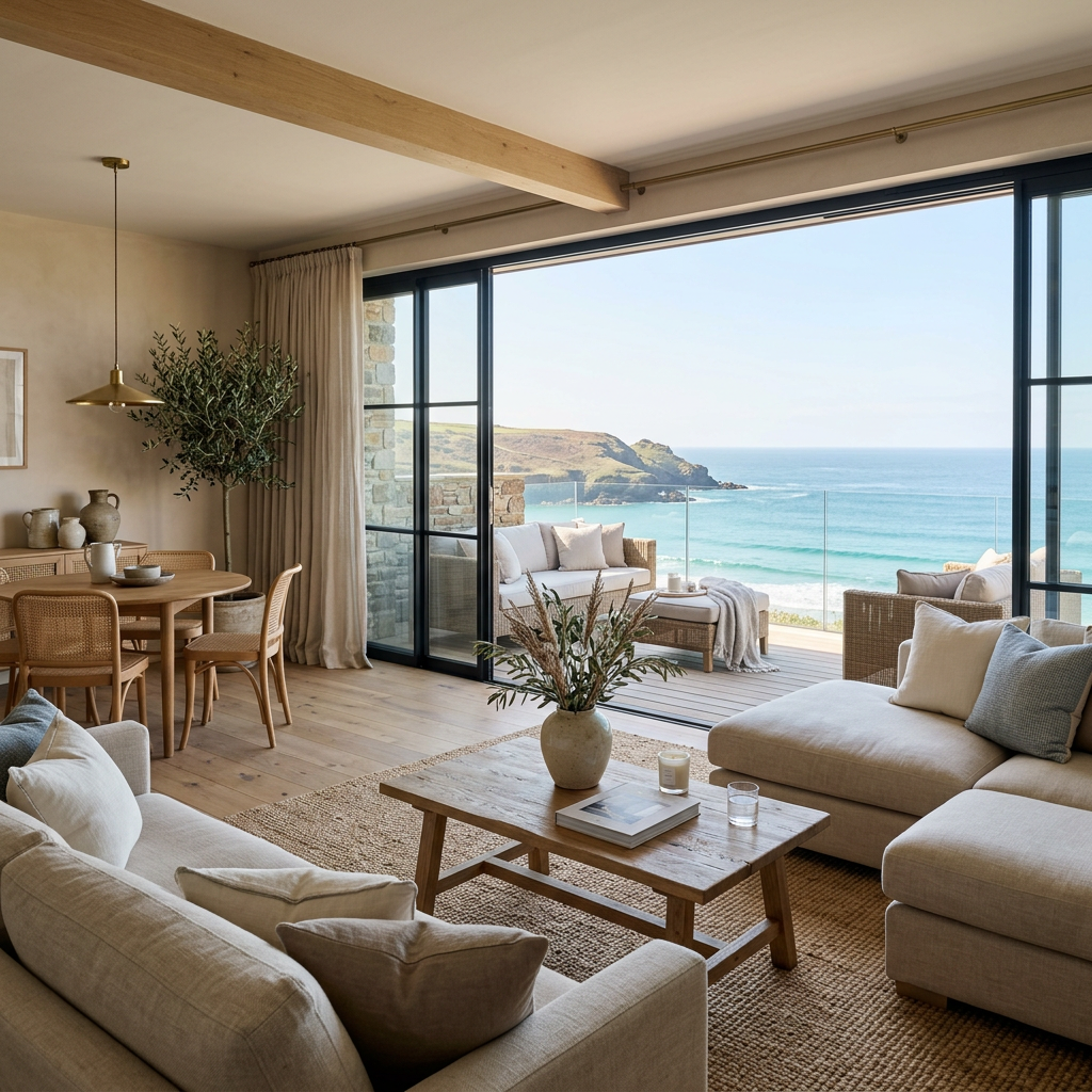 Services page hero - premium coastal apartment styled for luxury short-stay rental management