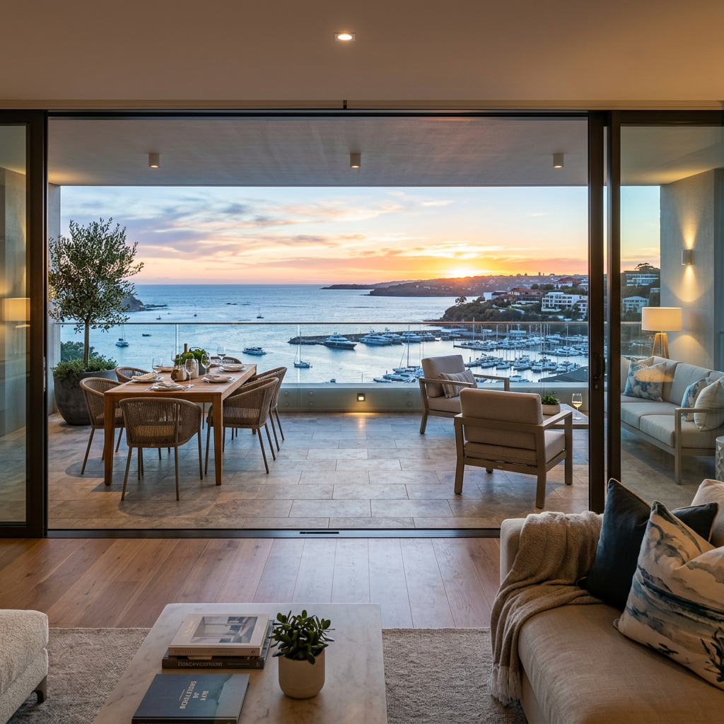 Luxury apartment terrace