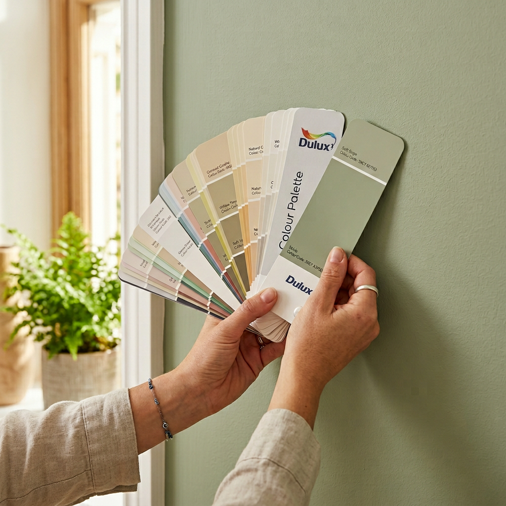 Paint colour swatches