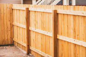 Timber fence completed project