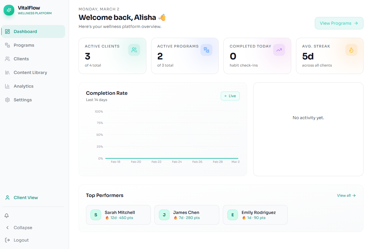 Fitness App template preview