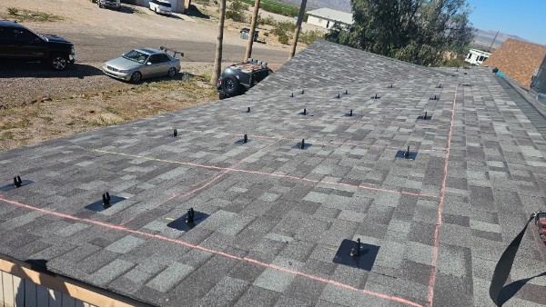 Completed new roof with all mounts