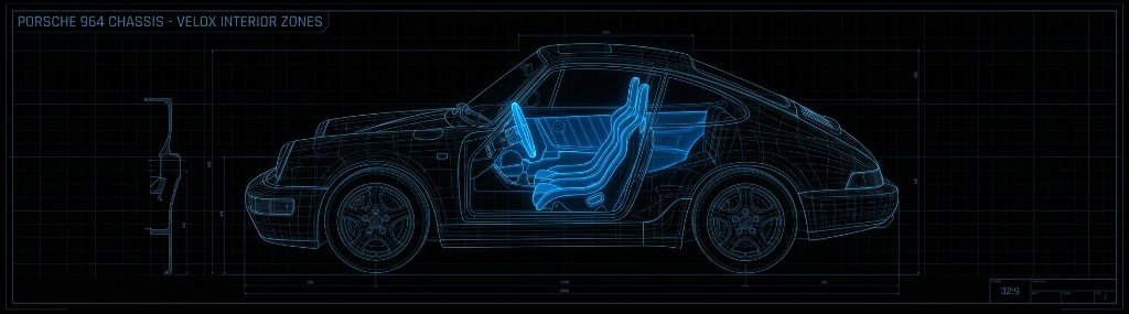Porsche 964 Interior Blueprint