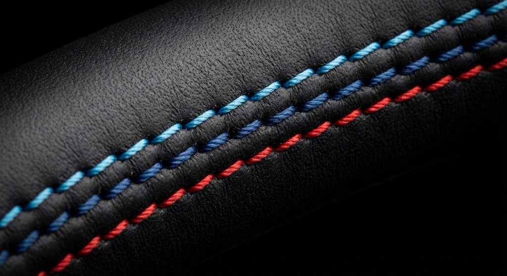 Tri-Color M-Stitching
