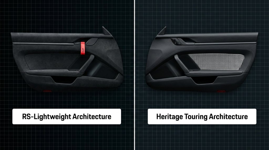 Door Card Architecture Styles: RS-Lightweight and Heritage Touring