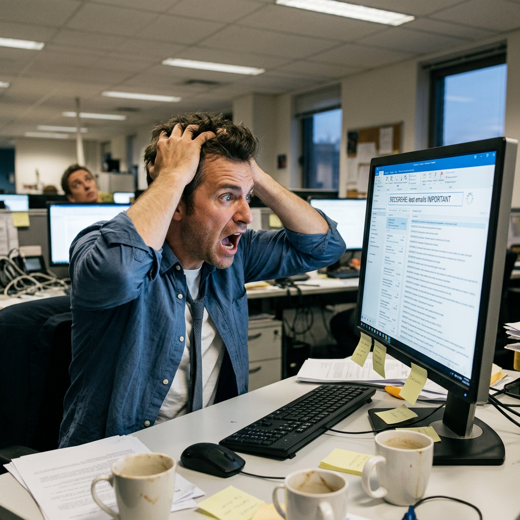 Combien d'emails perdus chaque semaine?