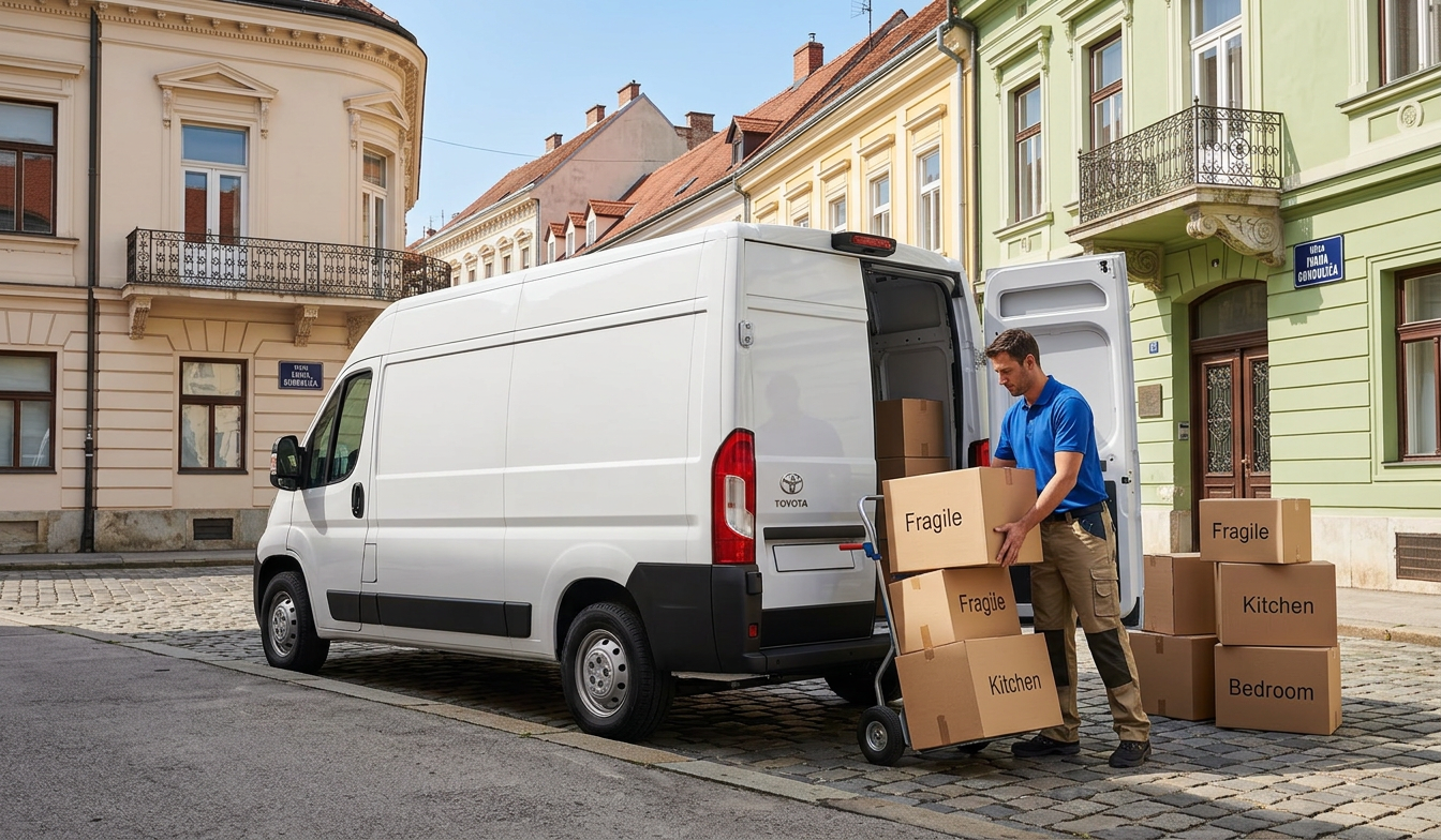 Man with a Van selidbe Zagreb