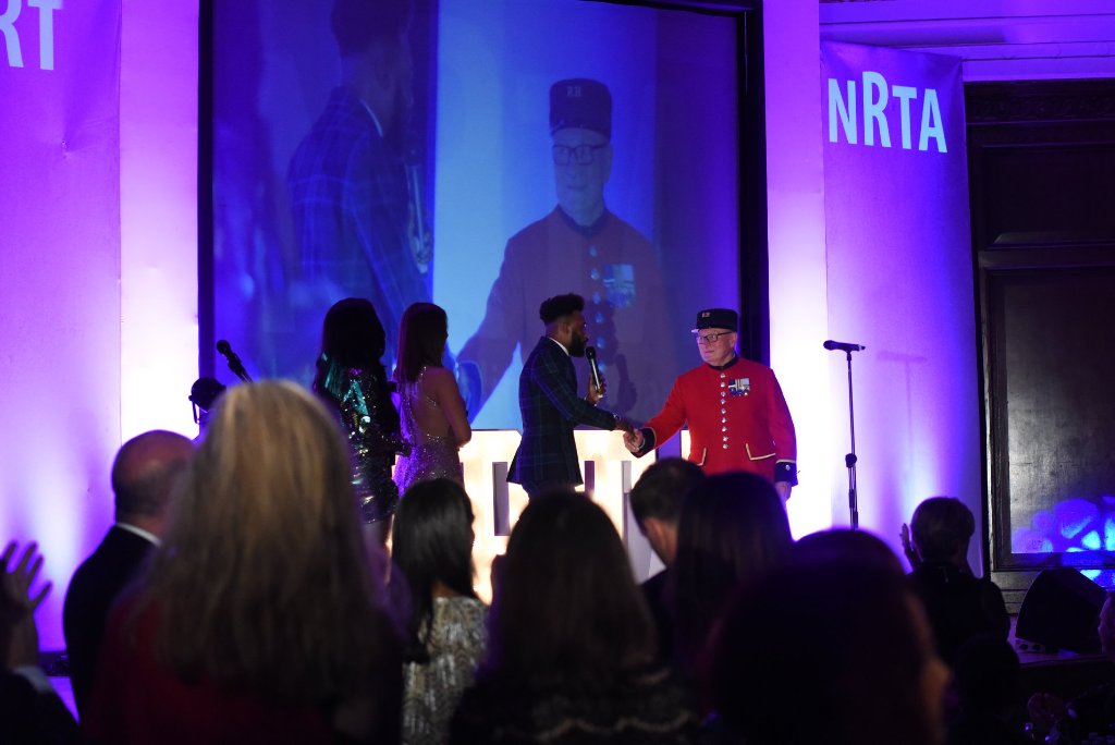 Presenter at NRTA 2019 podium