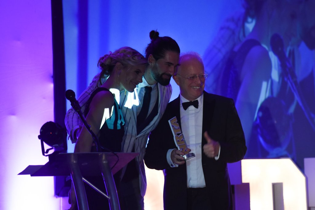 Presenter at NRTA 2019 podium