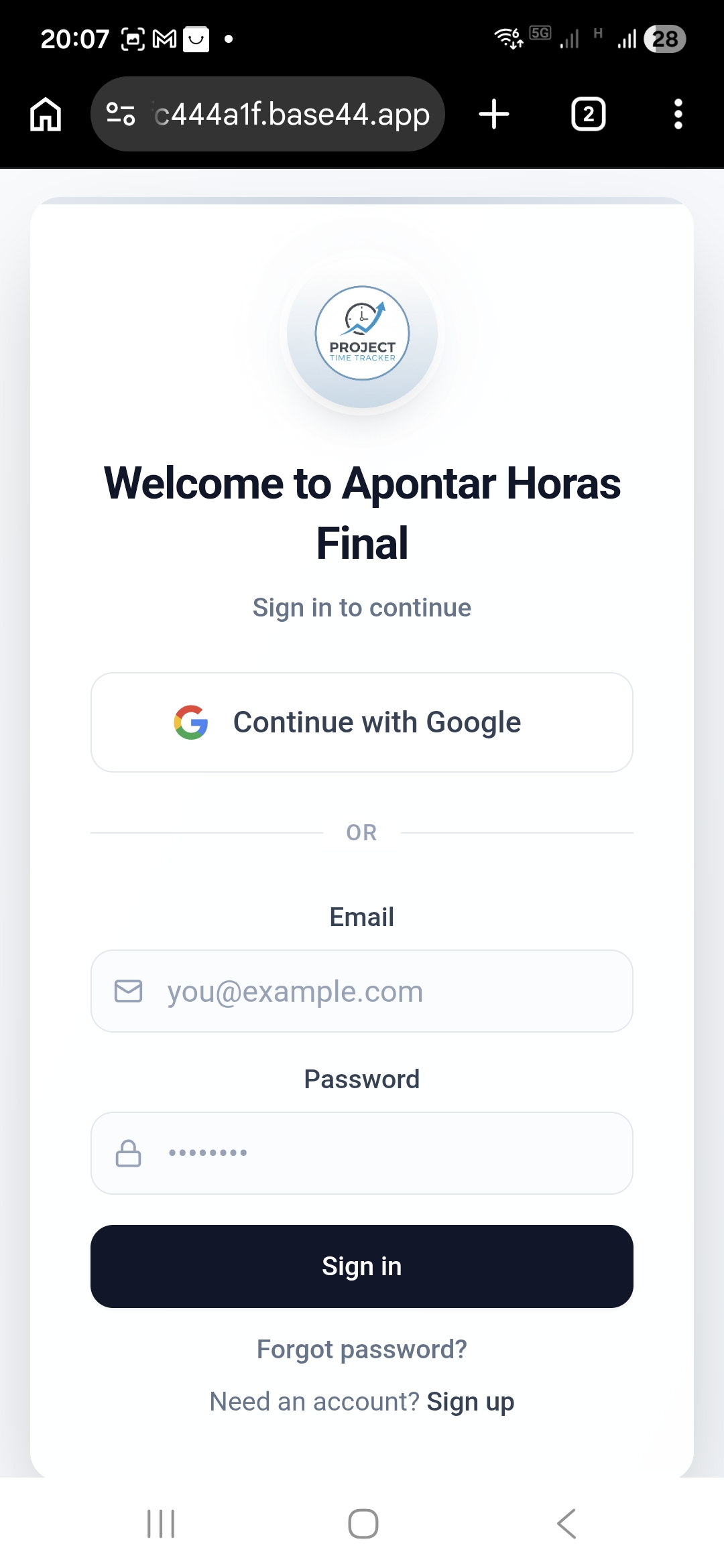 Apontamento Final template preview