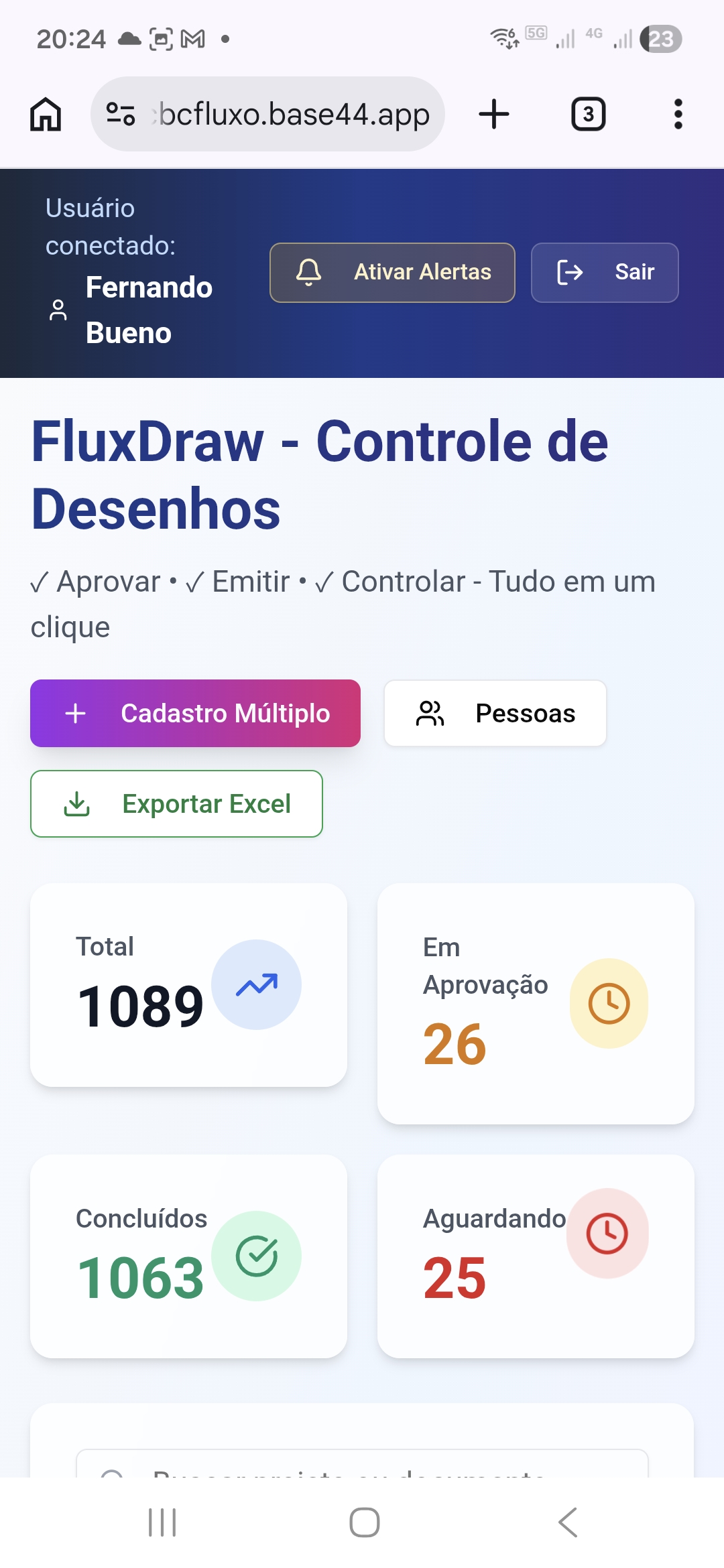 Fluxo template preview