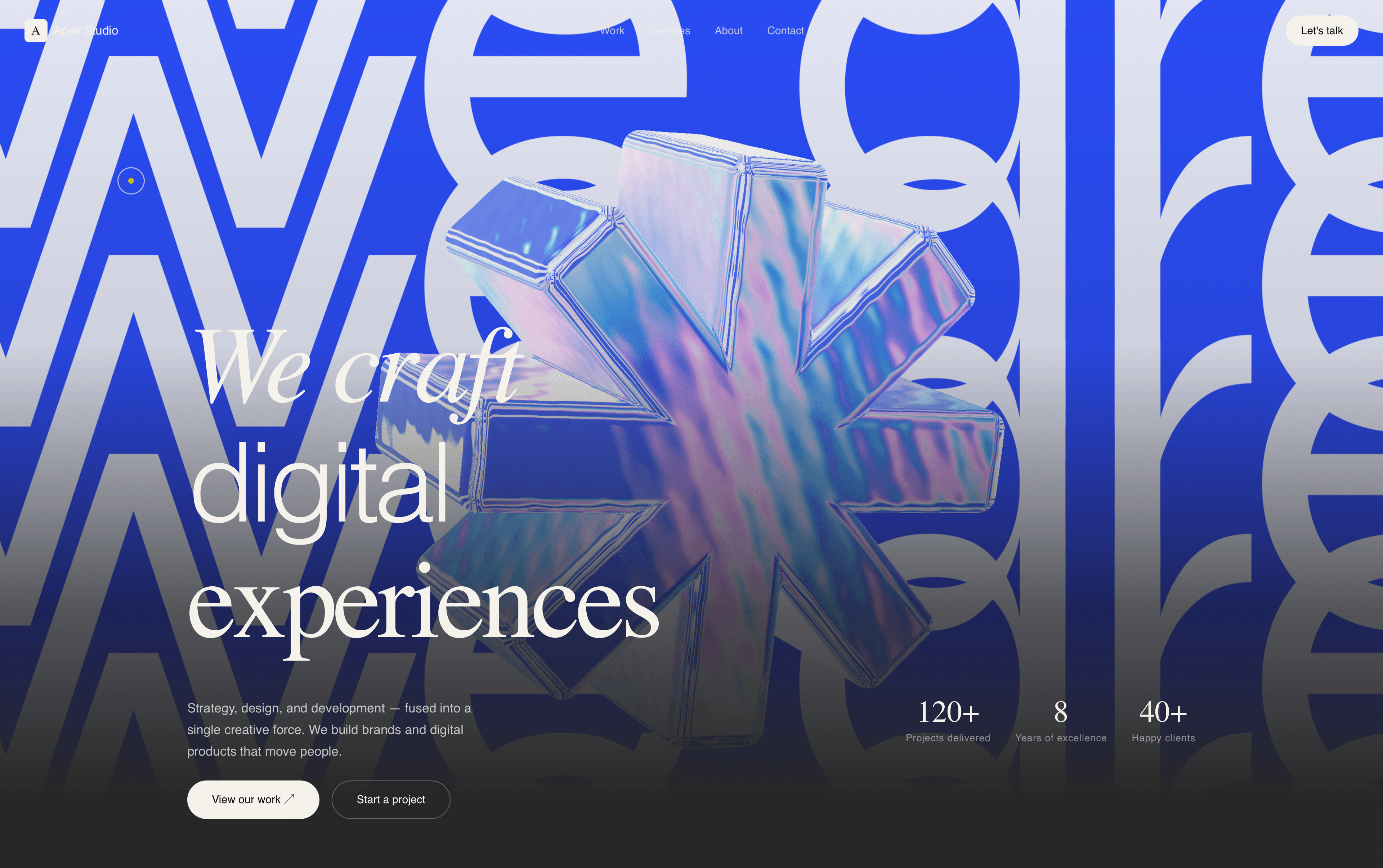 Apex Studio - Awwward Winning Digital Agency template preview