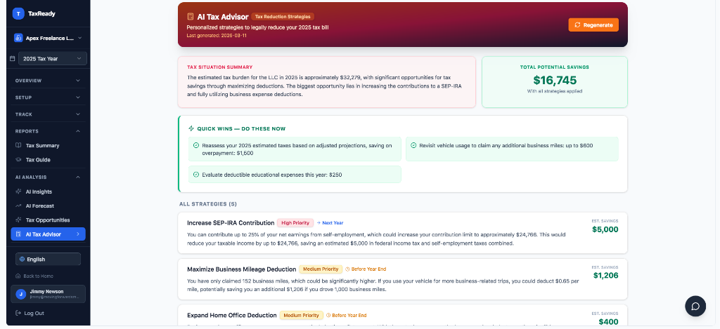 AI Tax Advisor - Tax reduction strategies