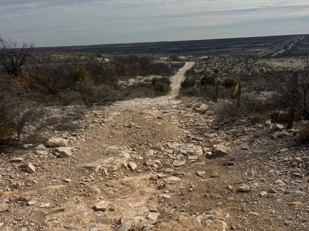 Road before rehabilitation