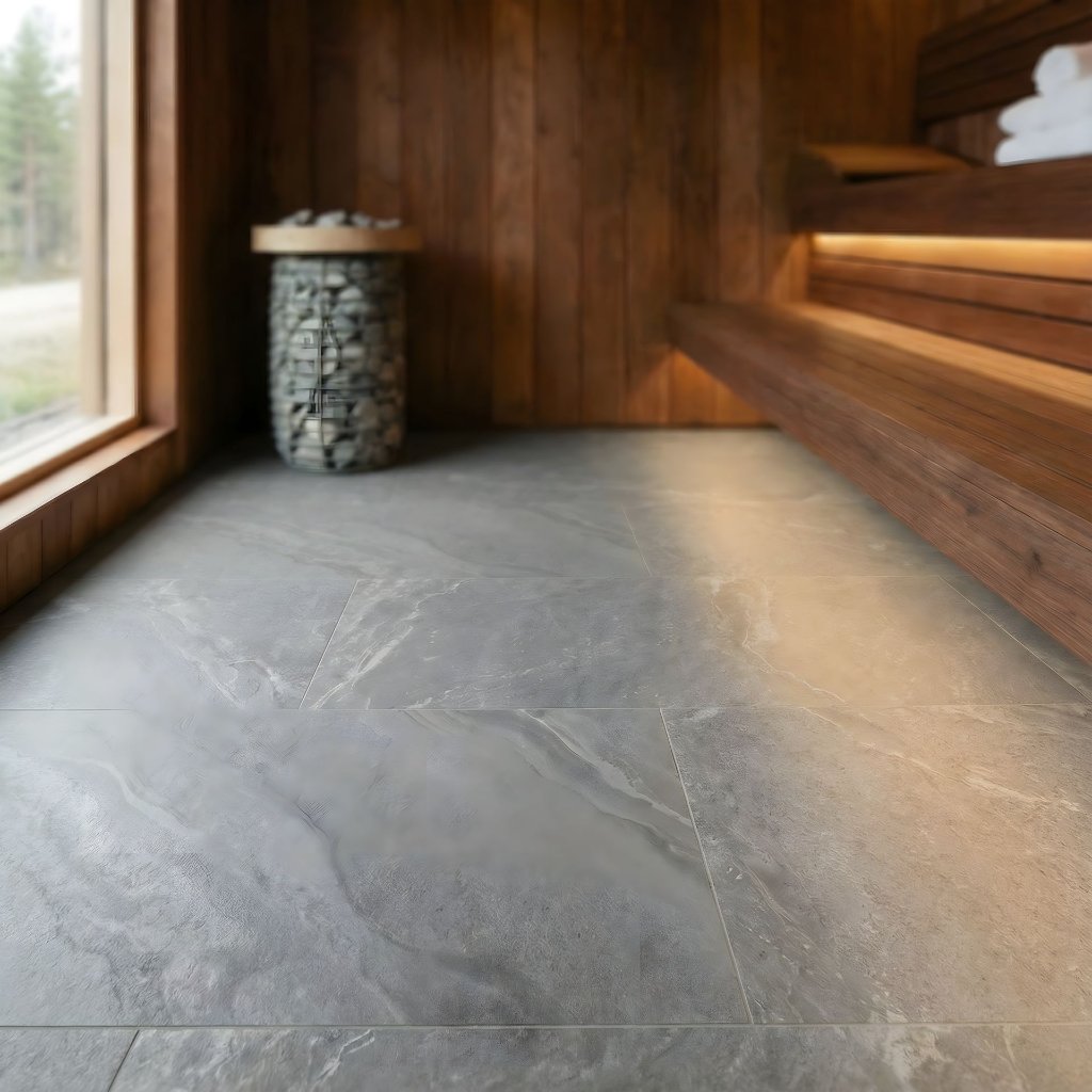 Stone or ceramic floor