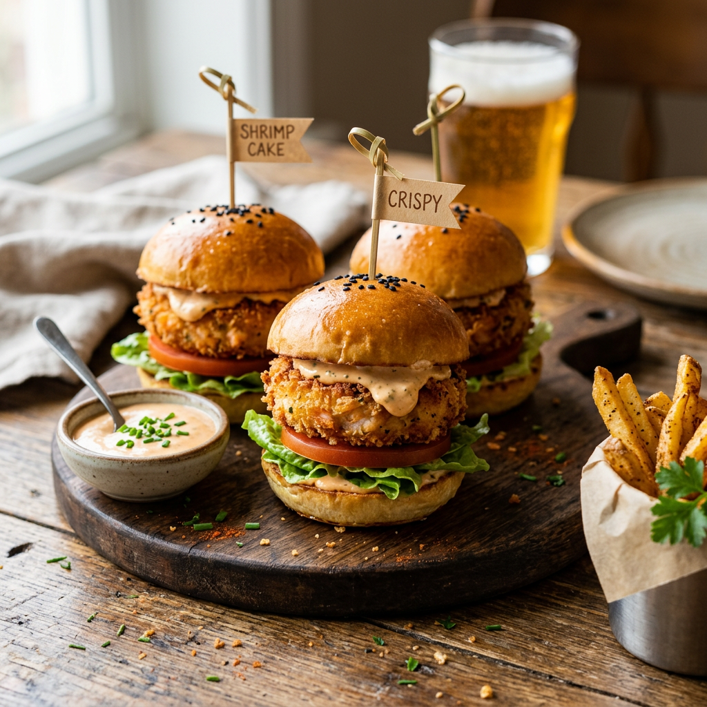 Shrimp Patty Sliders