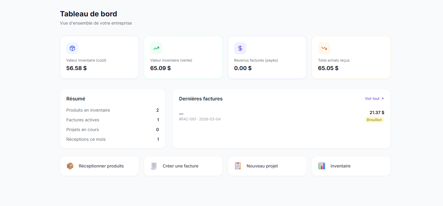 gestion pro template preview