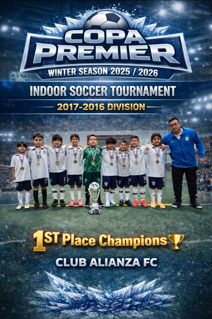1st Place Champions - Club Alianza FC