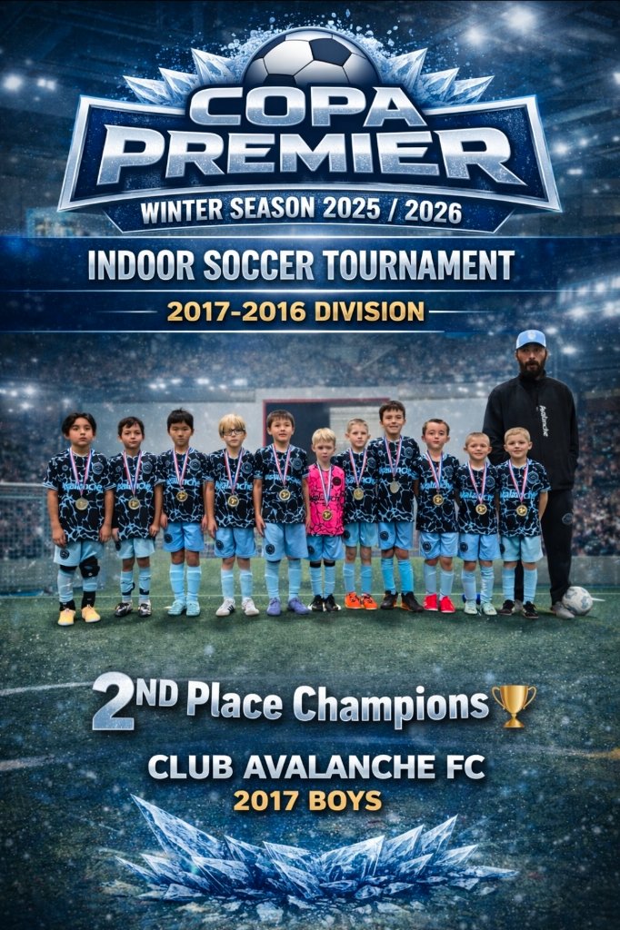 2nd Place Champions - Club Avalanche FC