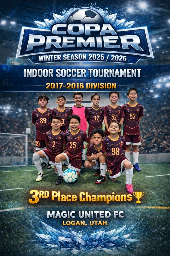 3rd Place Champions - Magic United FC