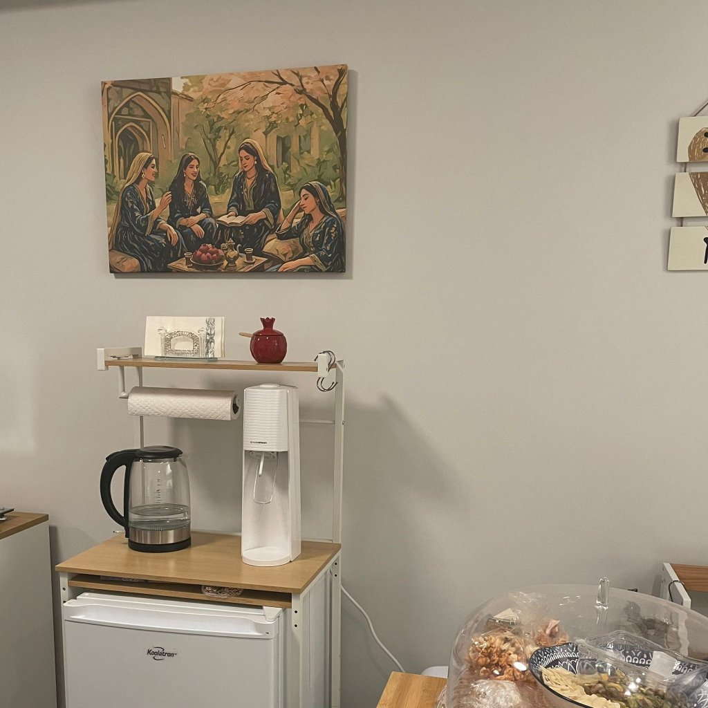 Customer home with Judaica art