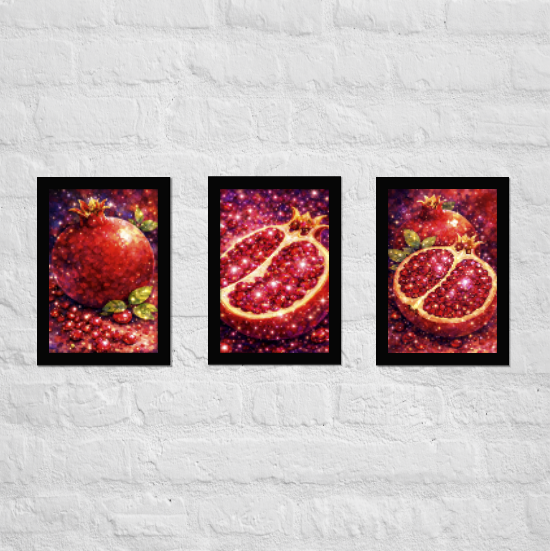 Pomegranate Triptych