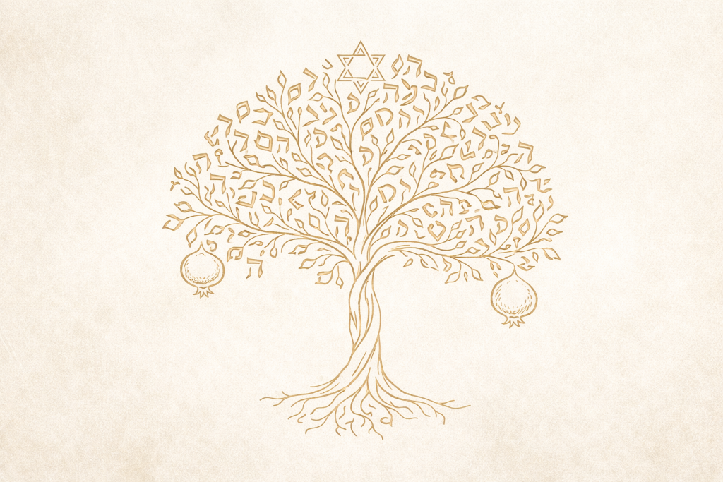 Atzei Rimon Tree with Pomegranates
