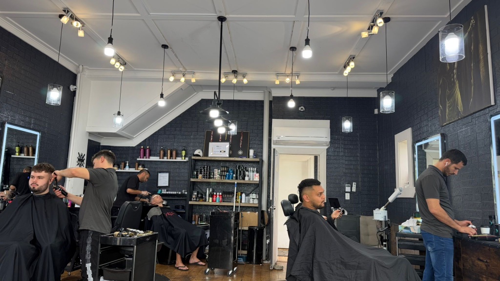 Barbershop interior