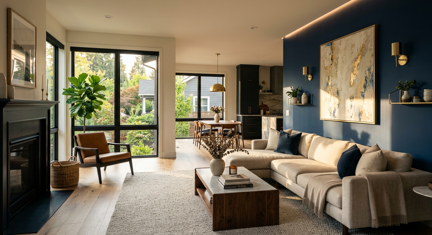 Modern Interior Transformation - Portland painting project