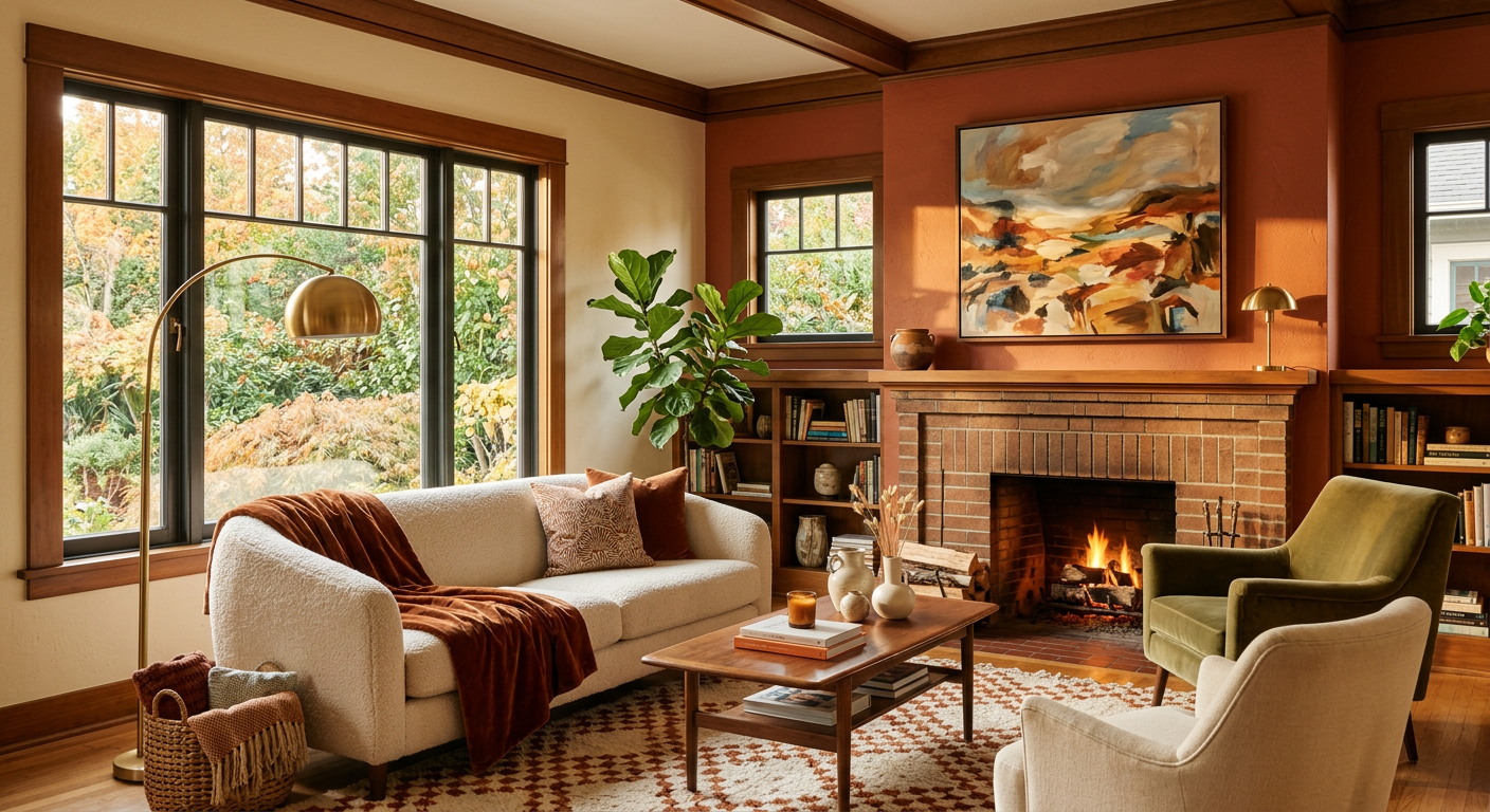 Living Room Interior - Portland painting project
