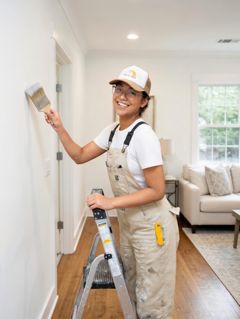 Mei Tang, founder and owner of Rise and Shine Painting Co.