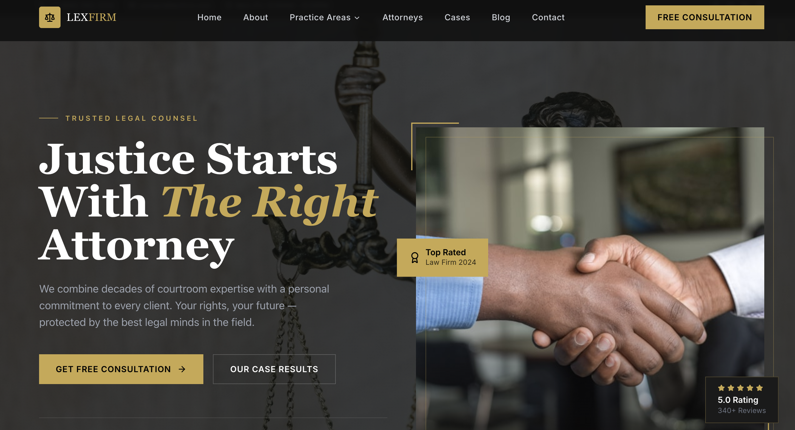 Lex Pro Legal template preview