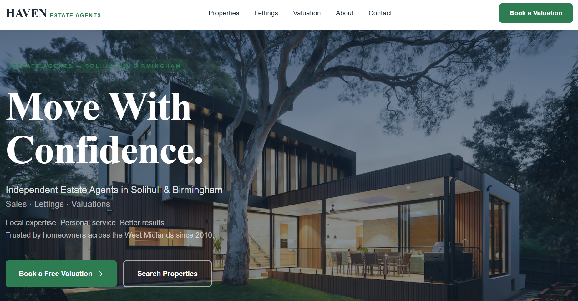Estate Agents template preview