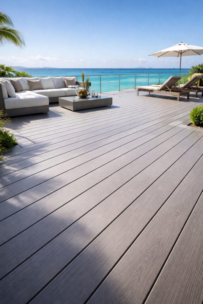 Terrasse aluminium résidence Guadeloupe aménagement extérieur GT MAT