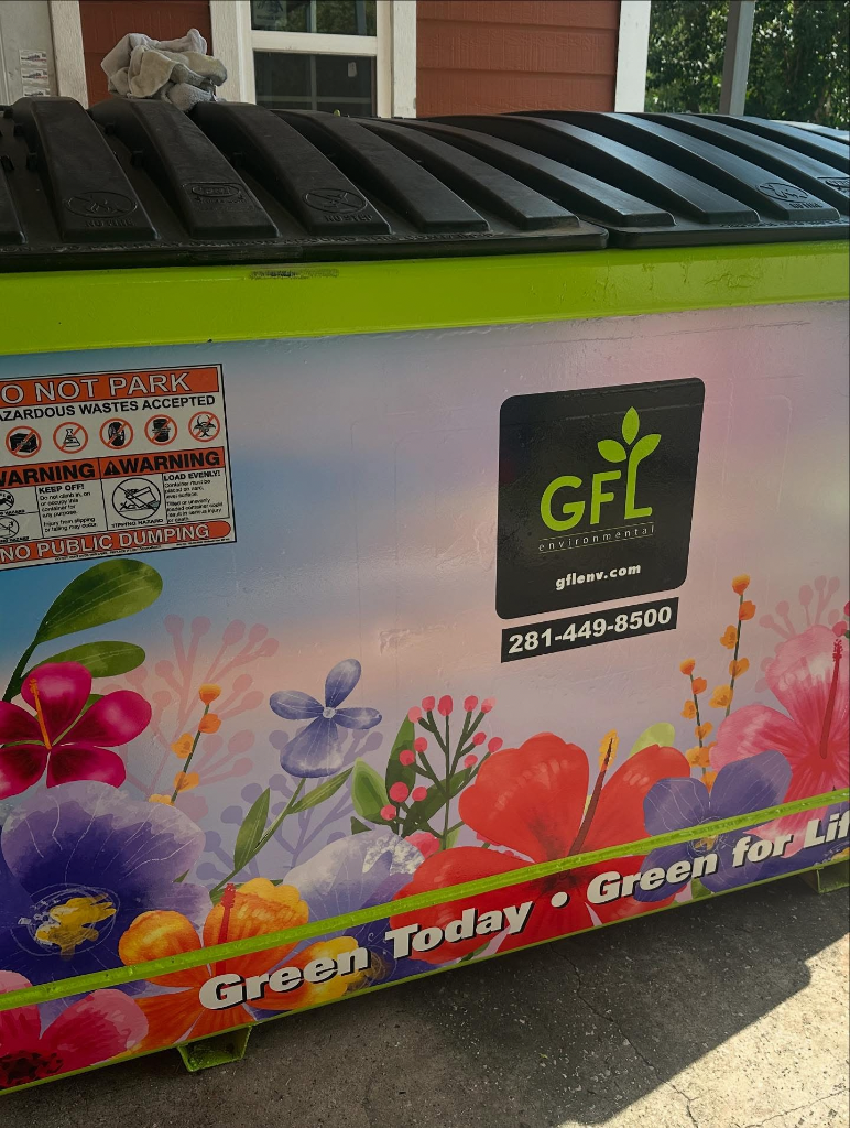 GFL Dumpster Wrap