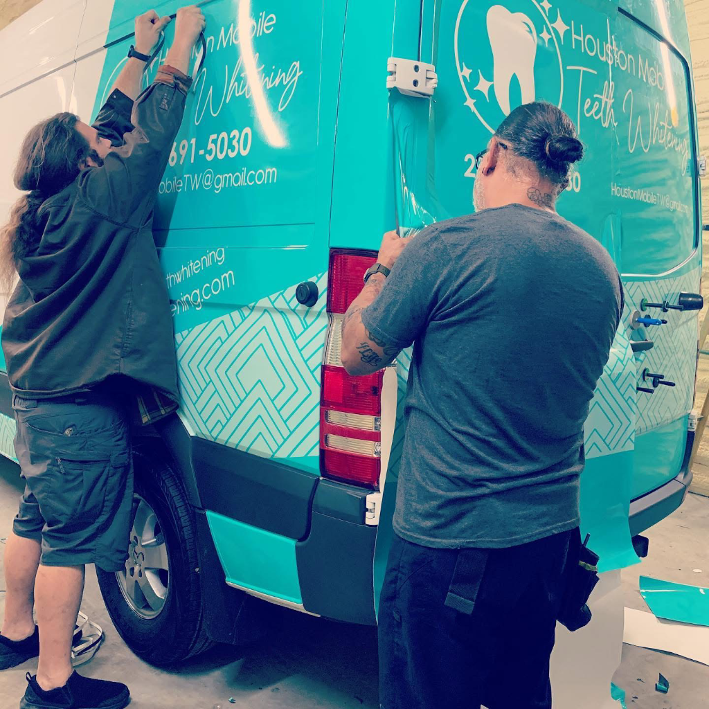 Houston Mobile Whitening Van Wrap